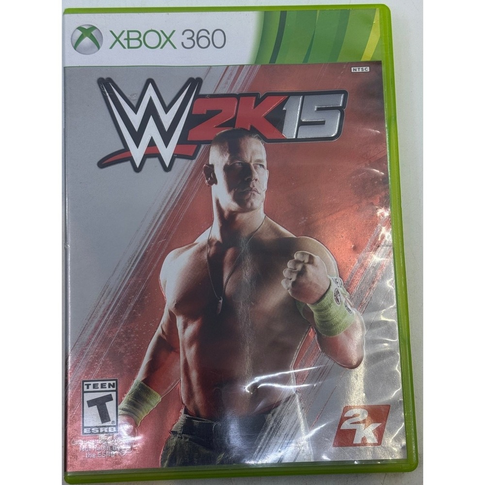 WWE 2K15 Xbox 360 Video Game 2K Sports Wrestling John Cena CIB NTSC